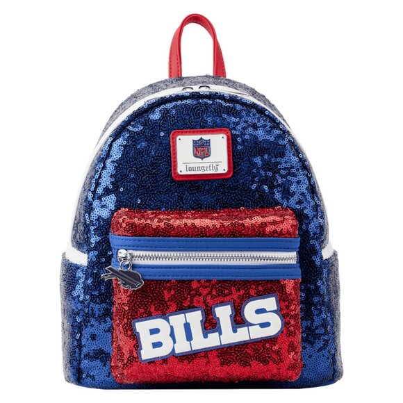 NWT Loungefly NFL Buffalo Bills Sequin Mini Backpack main image 4